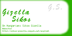 gizella sikos business card